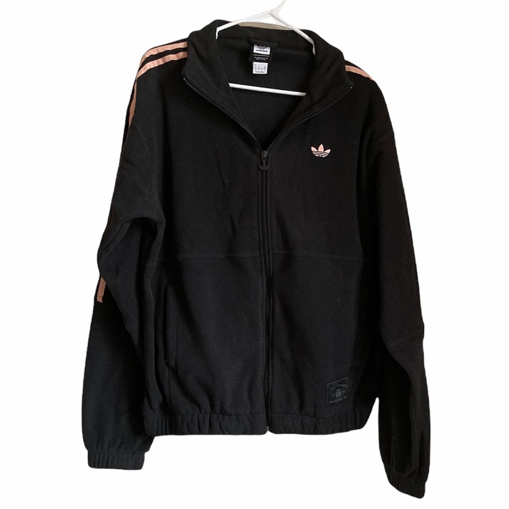 Adidas Three Stripe Full Zip Sweater Medium